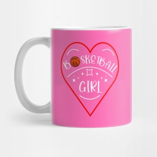 Cute Basketball Art For a Girl Mug